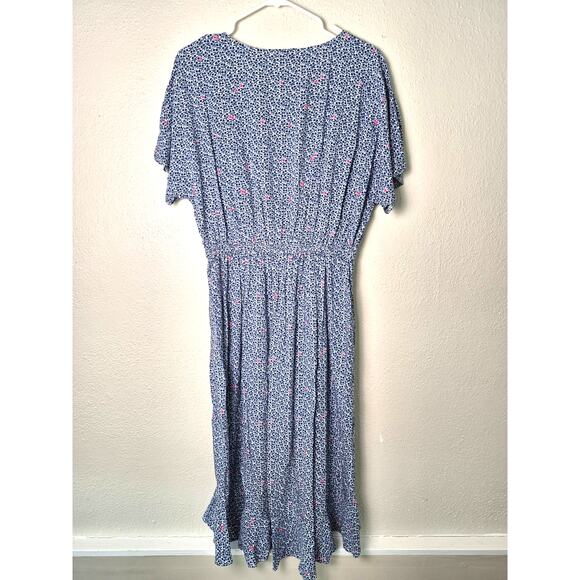 J Crew Mercantile Dress Size S Floral Midi Hi Low Trad Wife Prairie Boho NWT - Picture 5 of 9